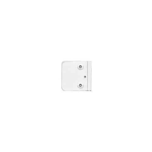 White Z-Series Large Square Clamp for 3/8" Glass White Z-Series Large Square Clamp for 3/8" Glass