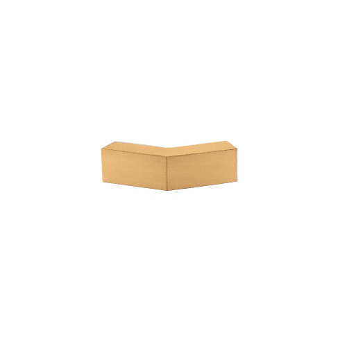 Satin Brass 135 Degree "Sleeve Over" Glass Clamp