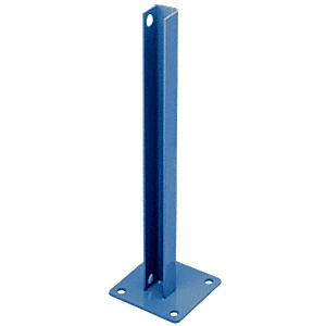Custom Color AWS 90 Degree Welded Steel Surface Mount Stanchion For Rectangular Corner Post