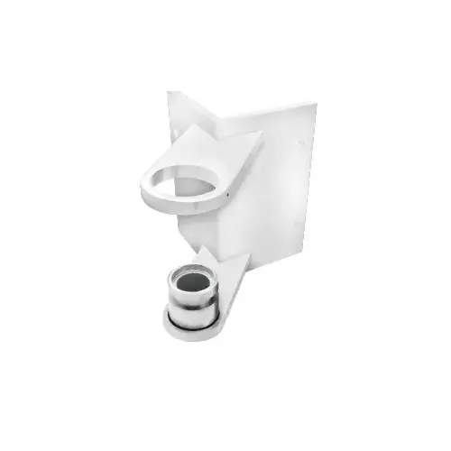 316 Polished Stainless 1-1/2" CRS Outside Corner Fascia Mount Bracket