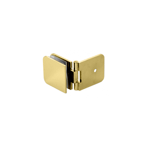 Polished Brass Adjustable Wall Mount Glass Clamp