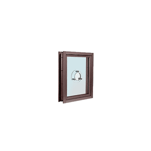 Dark Bronze Aluminum Clamp-On Frame Exterior Glazed Vision Window