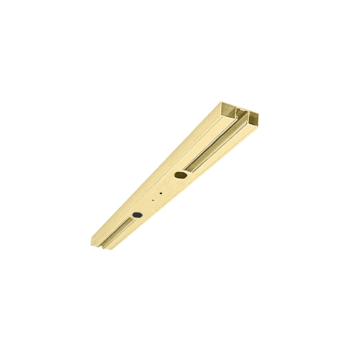 Satin Brass Custom Length 4-1/2" Two Pocket Double Sided Door Header
