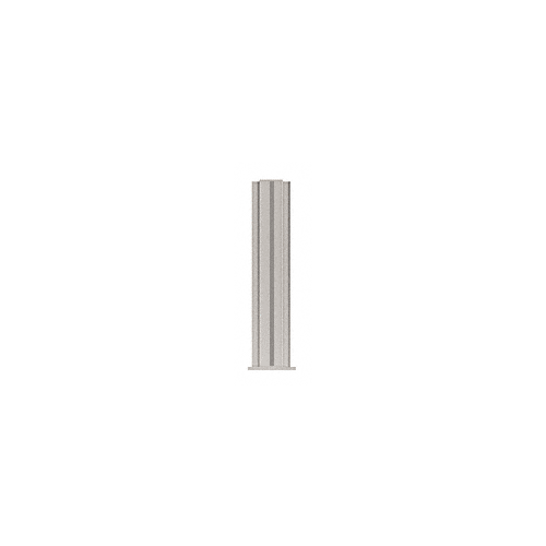Brushed Stainless 12" High 1-1/2" Square PP43 Plaza Series Counter/Partition 4-Way Post