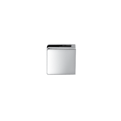 Chrome Z-Series Square Type Flat Base Zinc Clamp for 1/2" Glass