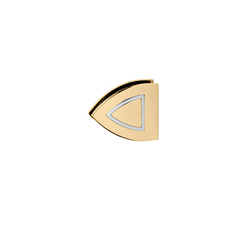 Gold with Chrome Accents Junior Cathedral Series Fixed Panel U-Clamp