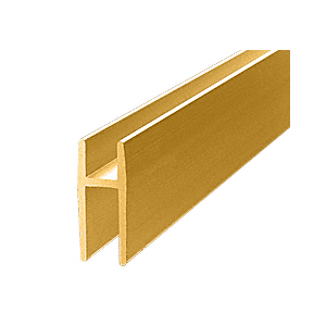 Gold Anodized Aluminum D5610 'H' Bar 144" Stock Length