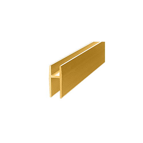 Gold Anodized Aluminum D5610 'H' Bar 144" Stock Length