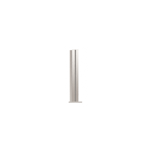 Polished Stainless 12" High 1-1/2" Square PP43 Plaza Series Counter/Partition Corner Post
