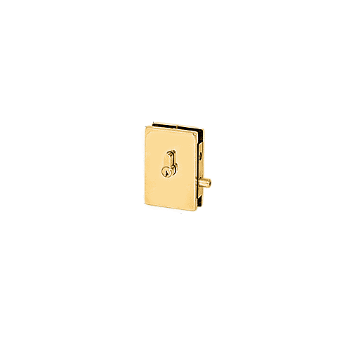 Polished Brass EUR Series Center Housed Patch Lock