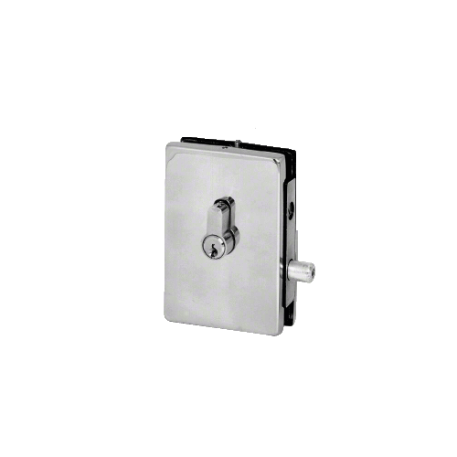 Brushed Stainless EUR Series Center Housed Patch Lock