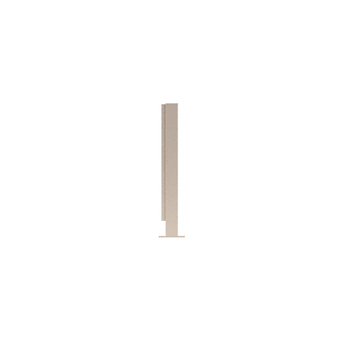 CRL PP41EBS Brushed Stainless 16" High 1-1/2" Square PP41 Plaza Series Counter/Partition End Post With Air Space