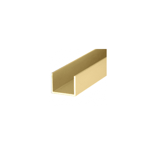 Gold Anodized 3/4" Extrusions, Aluminum, Metal, 31-CH20-AL, KN102111, 3/4" U-Channel 144" Stock Length