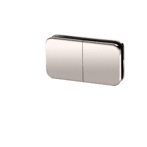 Polished Nickel 180 Degree Traditional Style Split Face and 'Y' Inline Glass Clamp