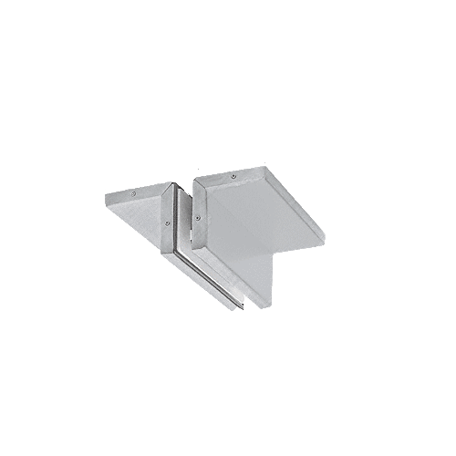Brushed Stainless Ceiling Mounted Support Fin Bracket Patch Fitting