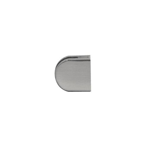 Brushed Nickel Z-Series Round Type 2" Radius Base Clamp for 1/4" and 5/16" Glass