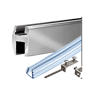 Antique Brushed Nickel Deluxe Shower Door Header Kit - 95"
