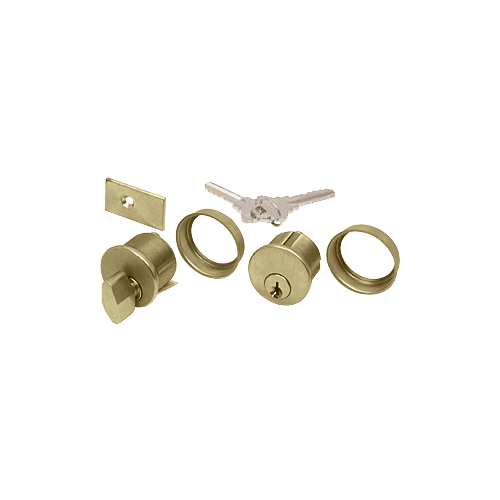 Brass AMR Series Keyed Cylinder/Thumbturn