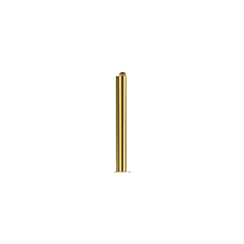 CRL PP09LPB Polished Brass 18" Round PP09 Elegant Series Counter/Partition Corner Post