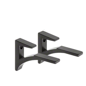 Aluminum Shelf Clip for 3/8" to 1/2" Glass CRL SC5BL Black 