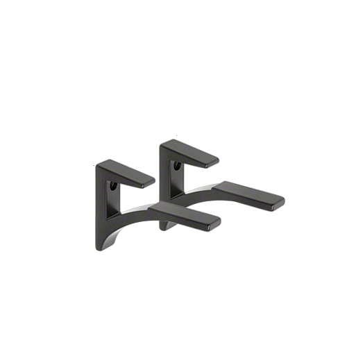 Aluminum Shelf Clip for 3/8" to 1/2" Glass CRL SC5BL Black 