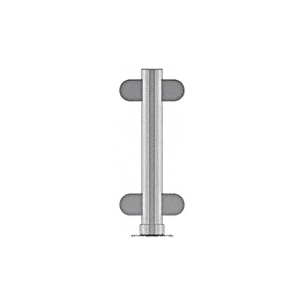 Brushed Stainless 16" Round PP06 Elegant Series Counter/Partition Center Post With Air Space