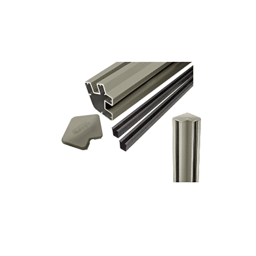 Beige Gray 36" Long 2" x 2-3/8" Rectangular 135 Degree Post Kit