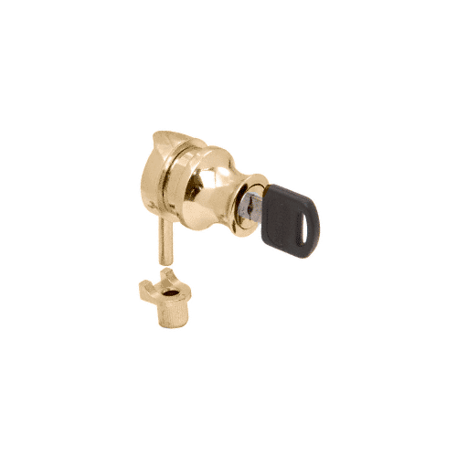 Gold Plated Keyed Alike Cylinder Lock for 1/4" Glass Door