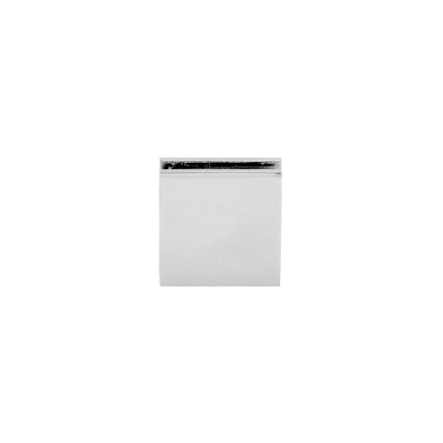 CRL SGCU1CH Chrome Square Style Notch-in-Glass Fixed Panel U-Clamp