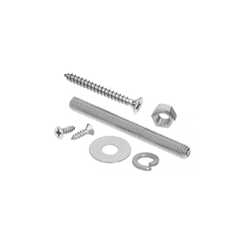 Brushed Stainless Replacement Screw Packs for Bar Mount Foot Railing Brackets