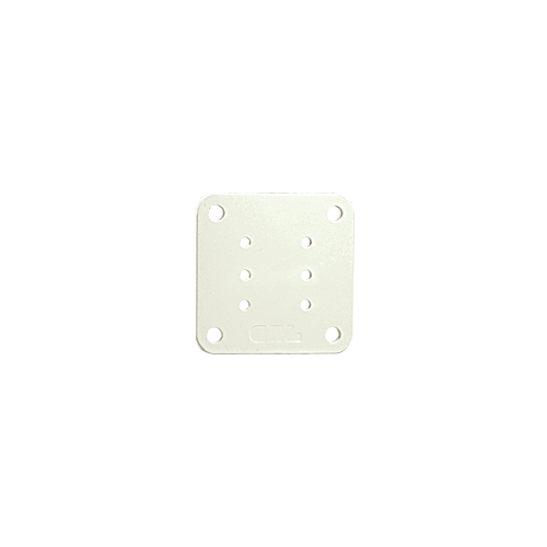 CRL BP50W Oyster White 5" x 5" Square Base Plate