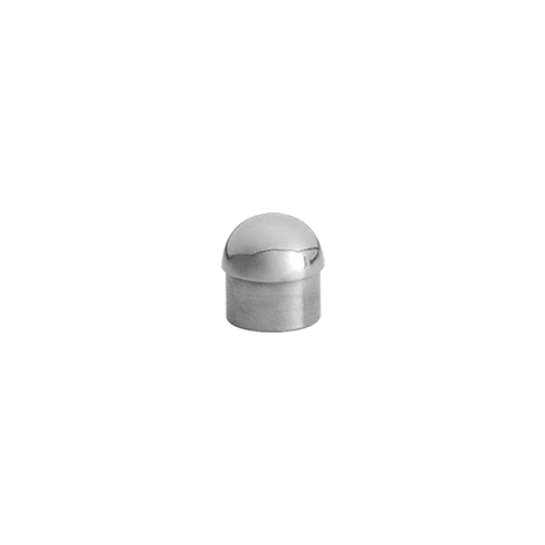 CRL HR15DPS Polished Stainless Dome End Cap for 1-1/2" Tubing