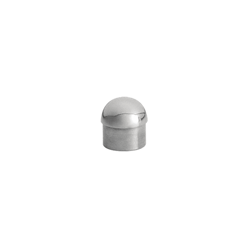 Polished Stainless Dome End Cap for 1-1/2" Tubing