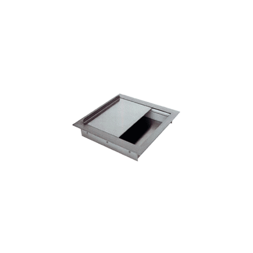 CRL DTWL1414 Brushed Stainless Steel 14" Wide x 14" Deep x 3" High Extra Deep Drop-In Deal Tray With Lid