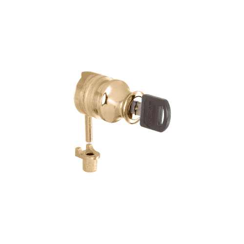 Gold Plated Keyed Alike Plunger Lock for 3/8" Glass