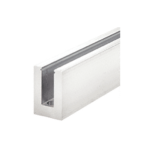 CRL B5L20D 240" B5L Series Low Profile Square Aluminum Base Shoe Drilled with 9/16" Hole Size