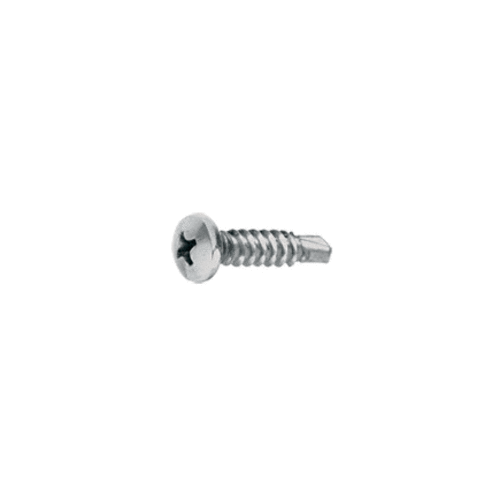 Brushed Stainless 8-18 x 3/4" Self-Drilling Pan Head Phillips Screws