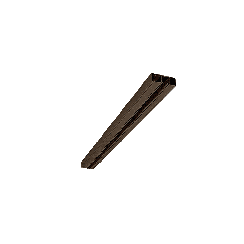 Black Bronze Anodized 4-1/2" Header With Glazing Pocket Only Custom Length