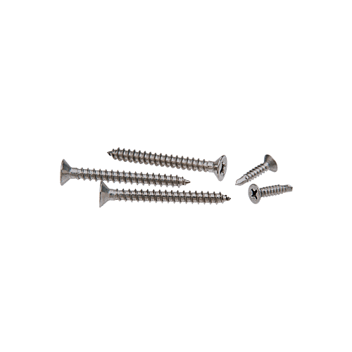 CRL RSP5BS Brushed Stainless Replacement Screw Pack for Exposed Wood Mount Hand Rail Brackets