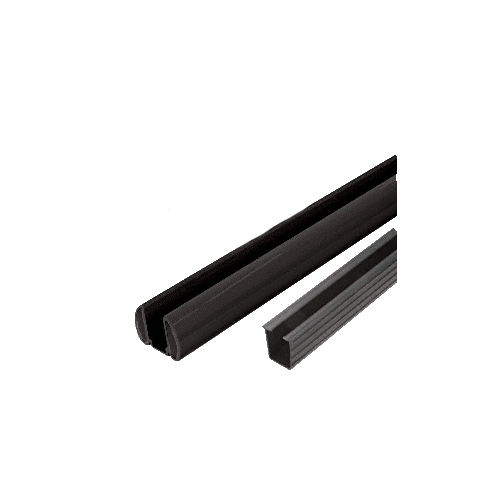 CRL BR60KBL Black AWS 60" Bottom Rail Kit with Rigid Glazing Vinyl