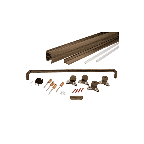 Oil Rubbed Bronze 60" x 72" Cottage CK Series Sliding Shower Door Kit With Clear Jambs for 3/8" Glass