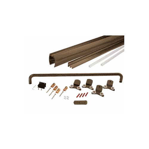 CRL CK3860800RB Oil Rubbed Bronze 60" x 80" Cottage CK Series Sliding Shower Door Kit with Clear Jambs for 3/8" Glass