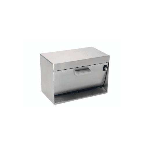 Brushed Stainless Counter Top/Window Opening Pass-Thru Hopper
