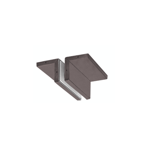 Dark Bronze Ceiling Mounted Support Fin Bracket Patch Fitting