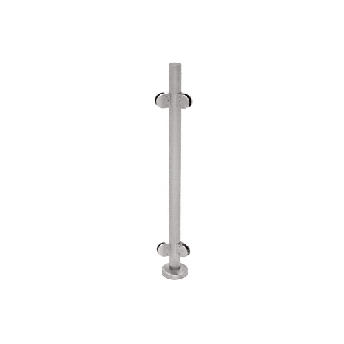 CRL PR36ABS Brushed Stainless 36" Steel Round Glass Clamp 135 Degree Center Post Railing Kit