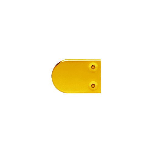 CRL Z109GP Gold Plated Z-Series Zinc Small Round 1-1/16" Wide Glass Clamp for 3/8" to 1/2"