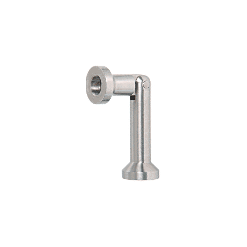 316 Brushed Stainless Single Pivot Glass-to-Glass Swivel Fitting