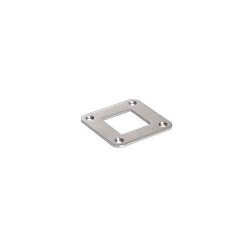 CRL SA30BS Brushed Stainless Square Base Plate for 1-1/2" Square Tubing