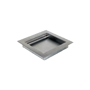 Brushed Stainless Non-Ricochet Level 1 Bullet Resistant 12" W x 11" D x 1-3/4" H Drop-In Deal Tray