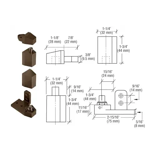 Offset Pivot Set Dark Bronze